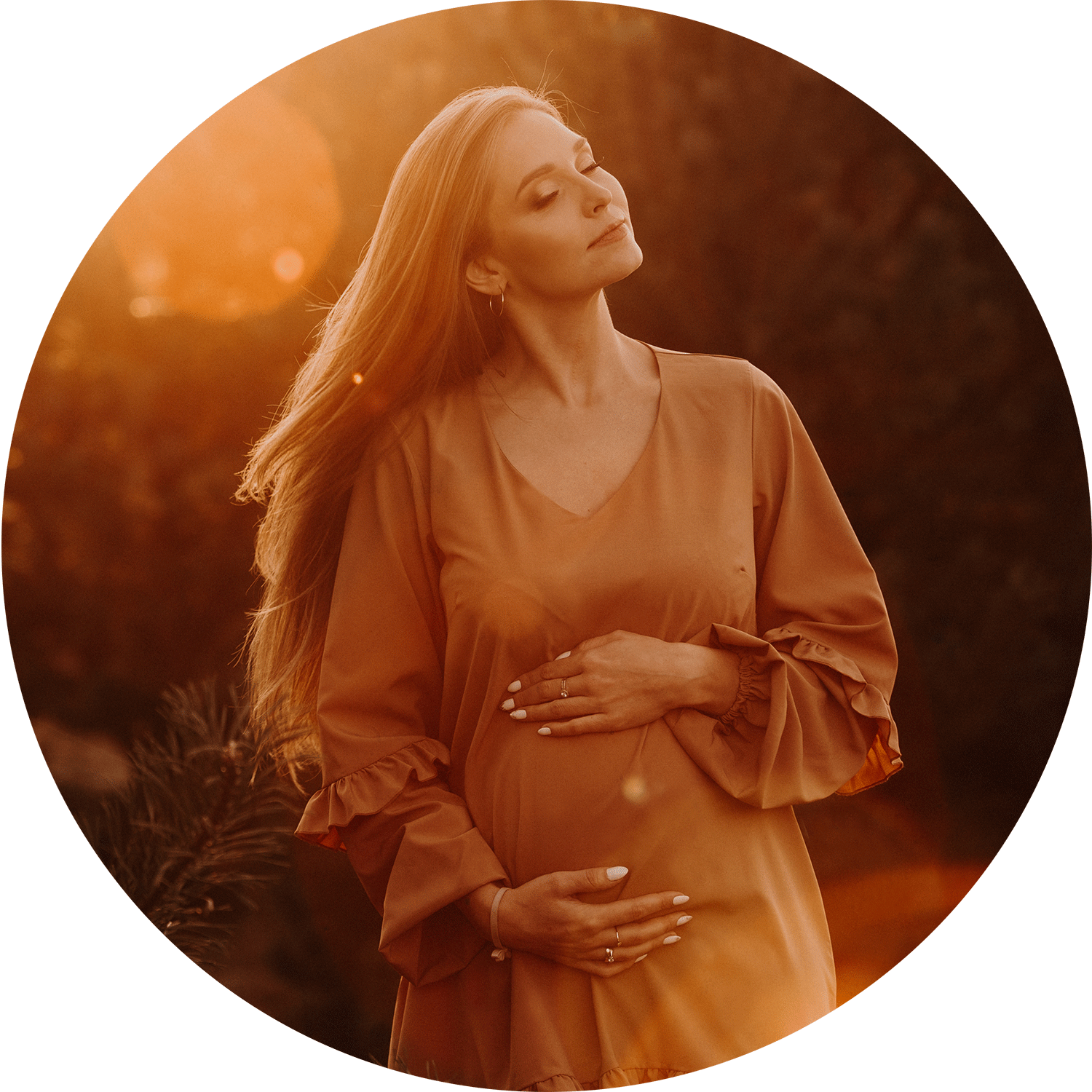 ciąża-zachód słońca